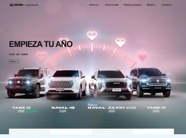 Página web GWM desarrollada por Top Web